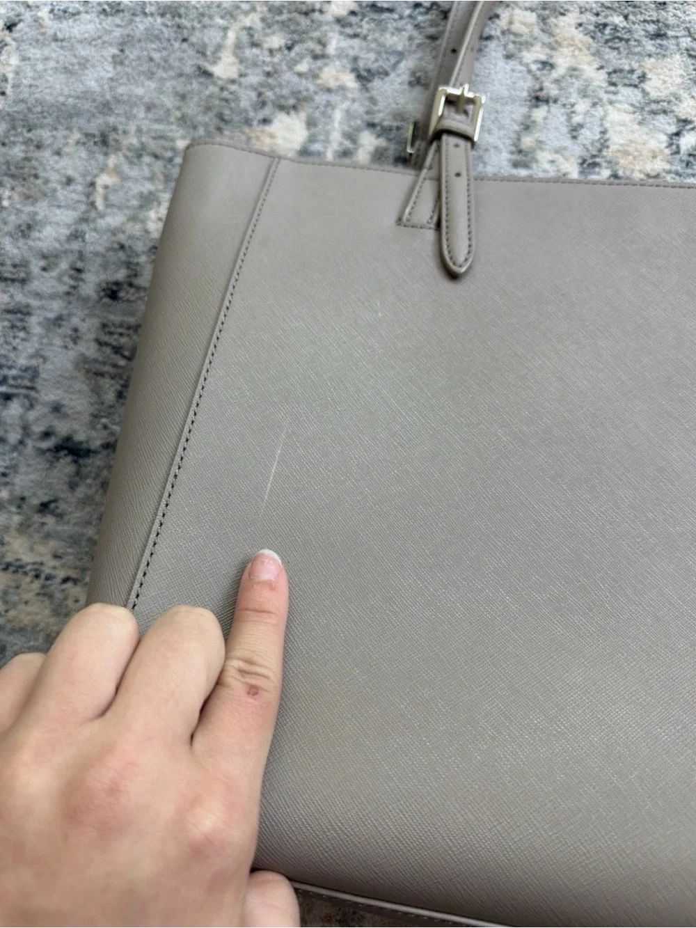 Tory Burch York tote French grey